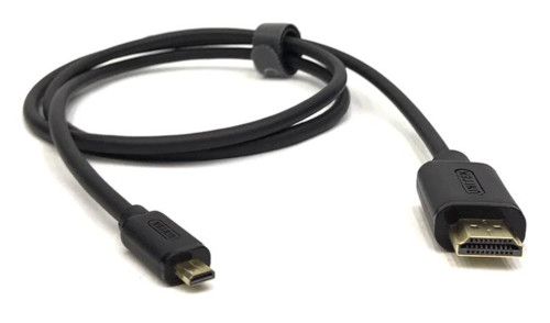 Y-C152A Micro HDMI M to HDMI M Cable 1m